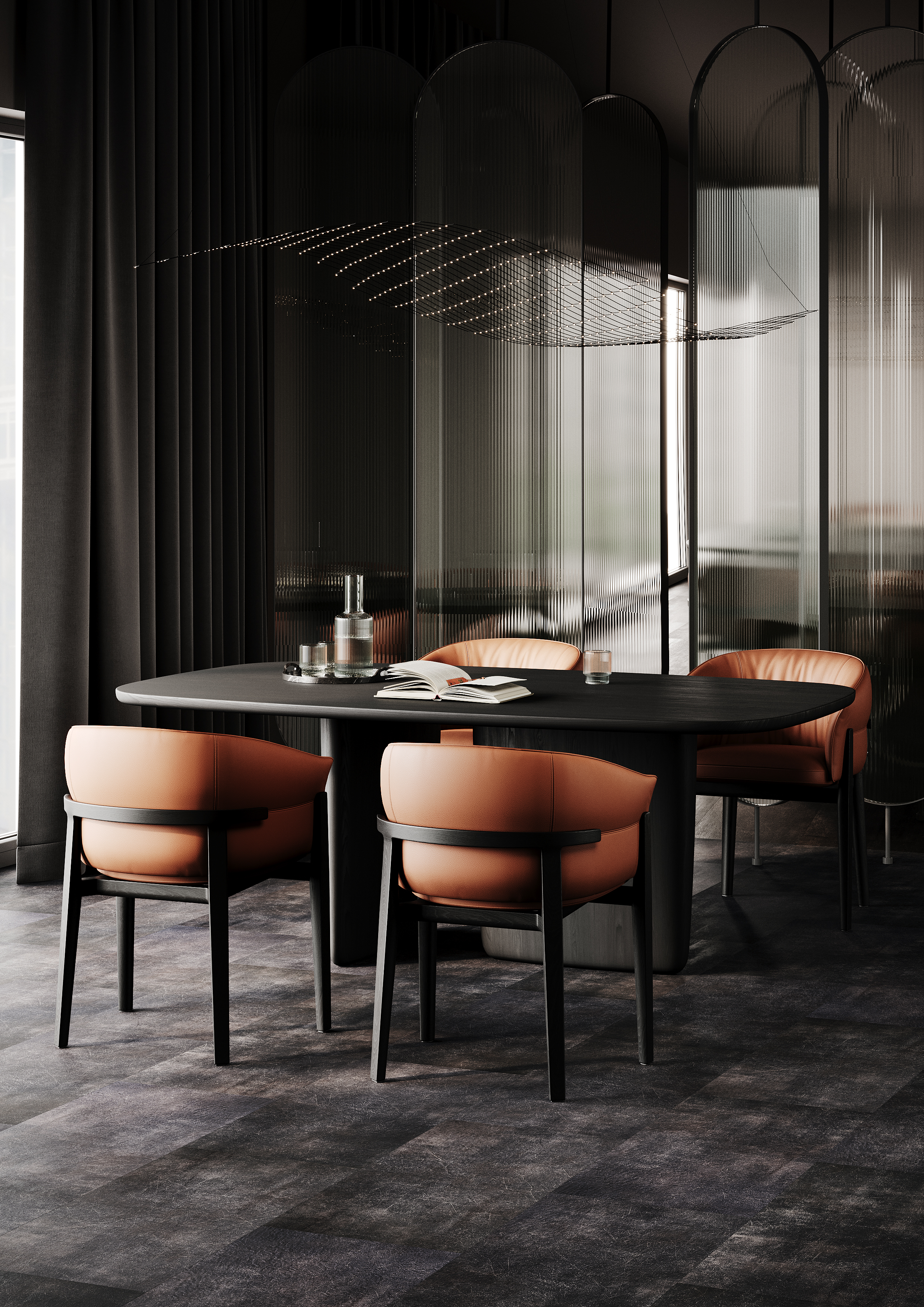 Кварцвиниловый SPC ламинат Home Expert Rock Copper 9109 610×305×4 фото в интерьере